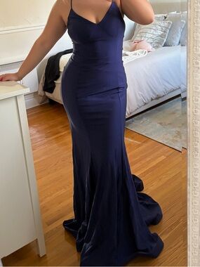 Navy Prom Dress NWOT